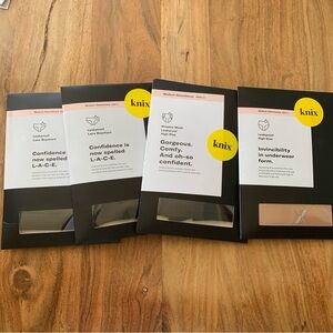 Knix Leakproof Underwear New 4 Bundle
